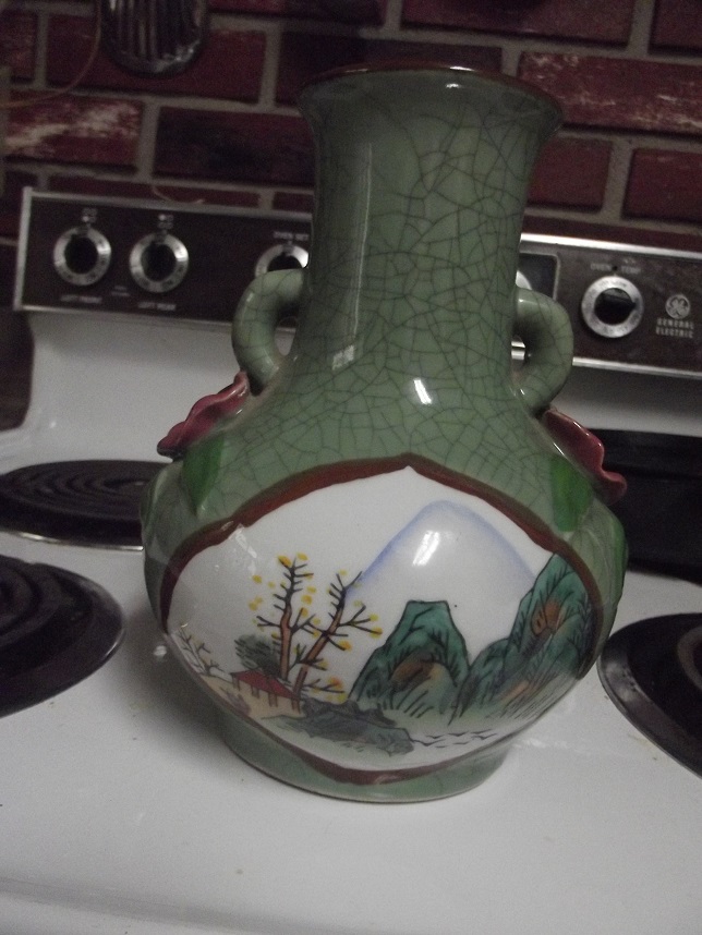 Asian Vase No Markings Antiques Board