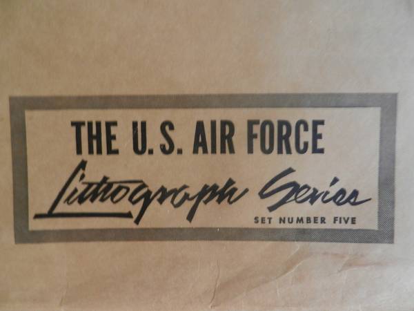 Us Air Force Lithograph Series Antiques Board