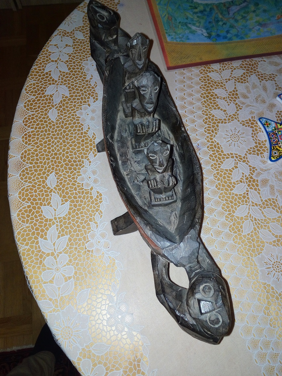 Help With An African Boat Wooden Sculpture Antiques Board   1 Jpg.240227