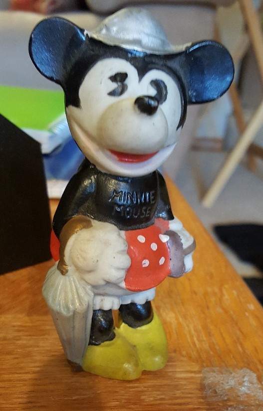 Minnie Mouse Disney figurine en céramique bisque prête à peindre 9 »