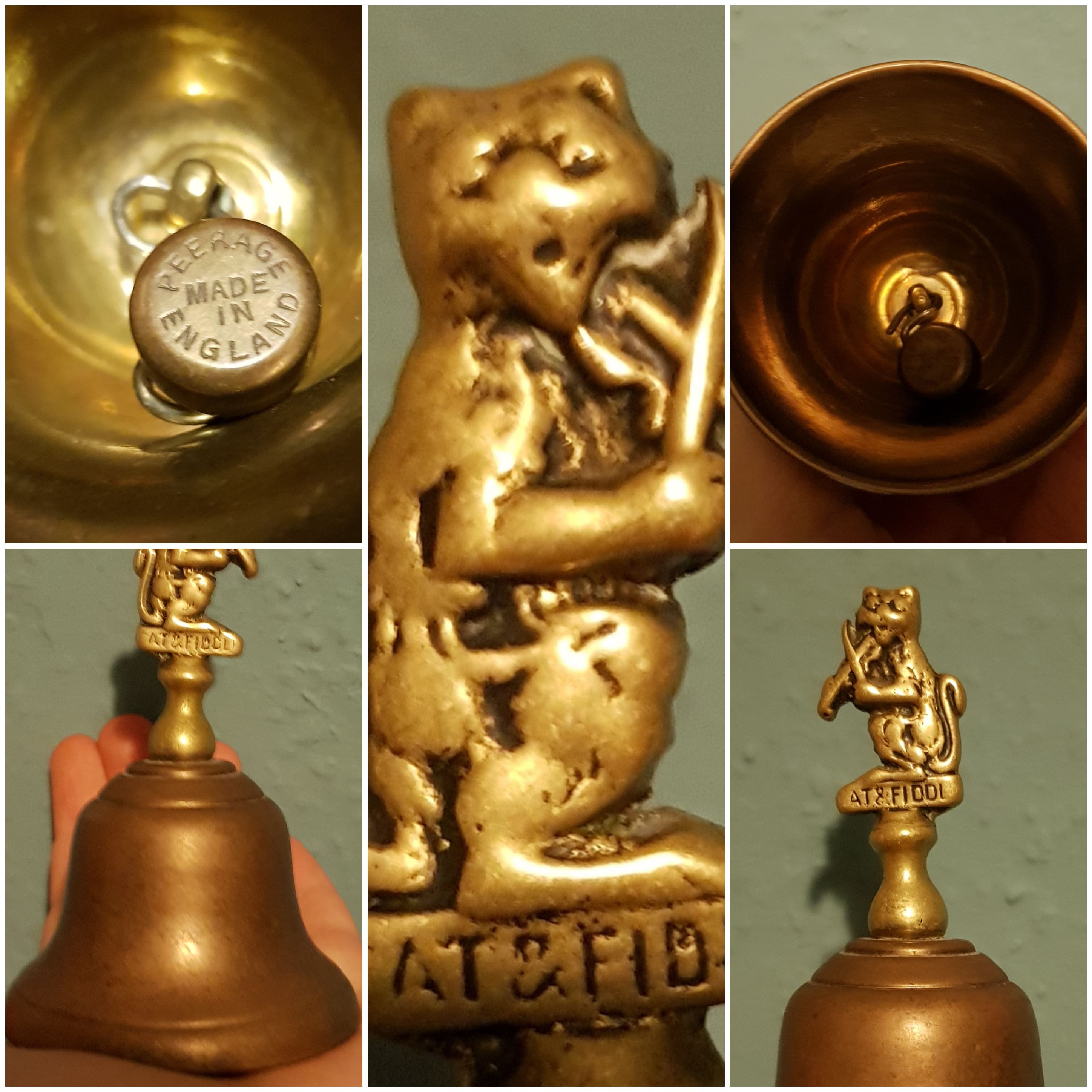 brass cat bell