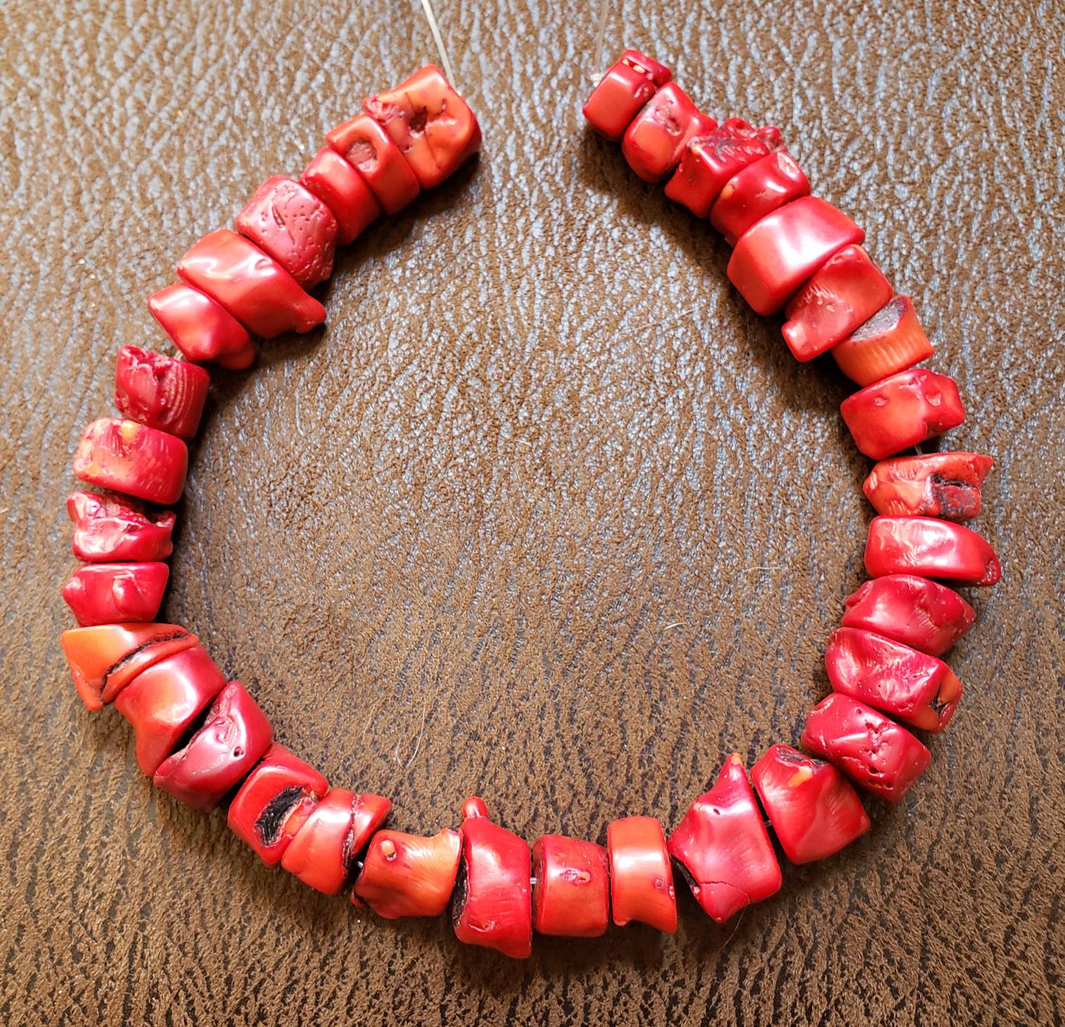 genuine red coral beads