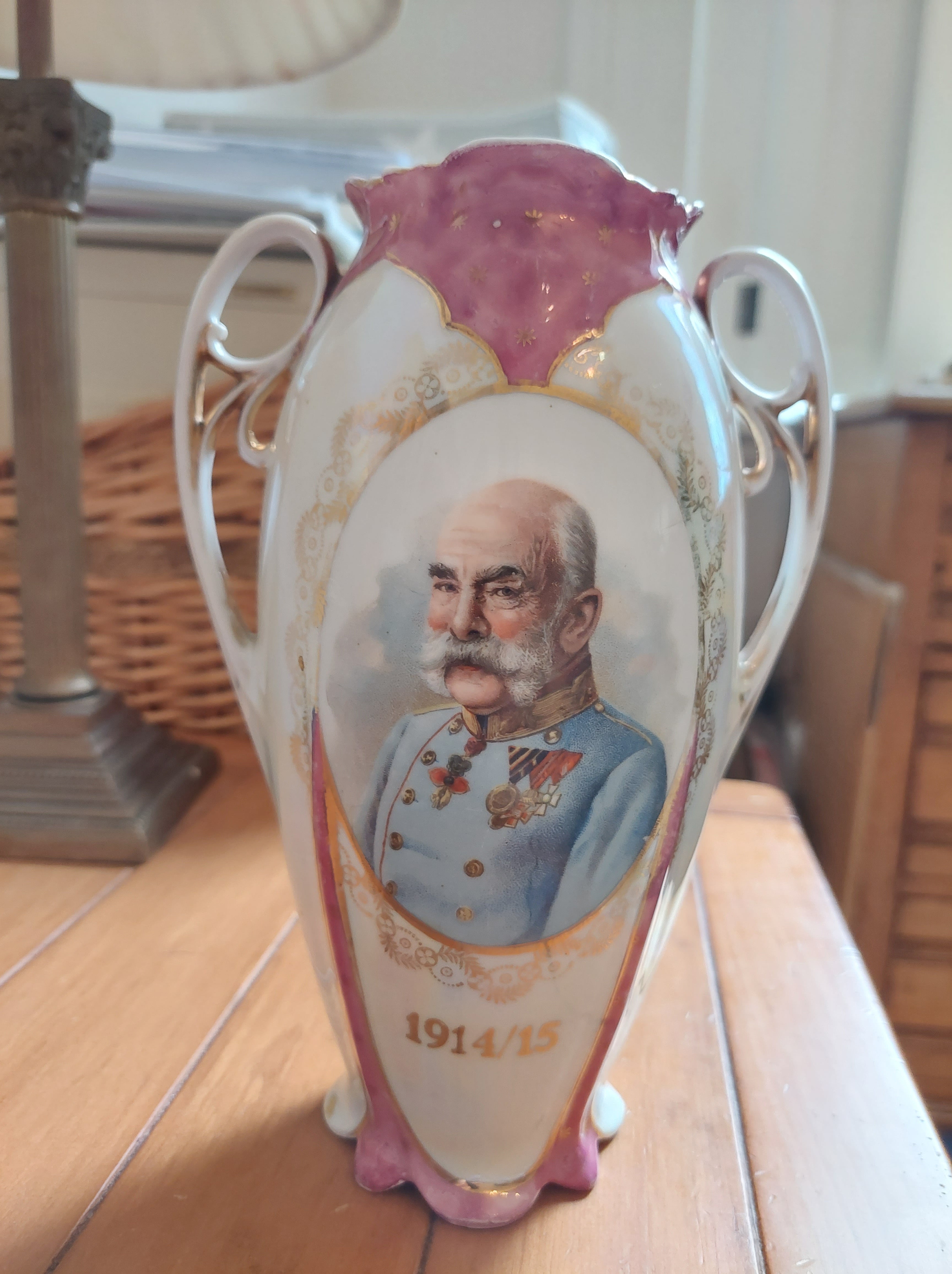 Franz Joseph MZ Vase with mysterious date | Antiques Board