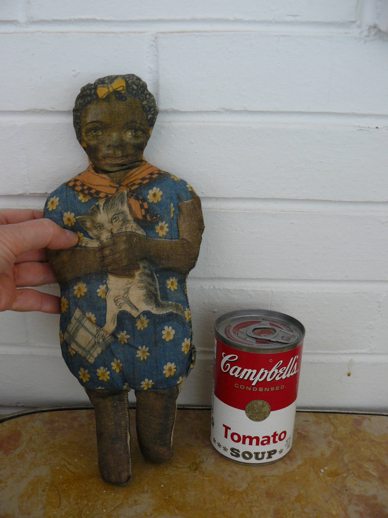 12 Antique Black Americana Rag Doll Toy Collection sold at auction