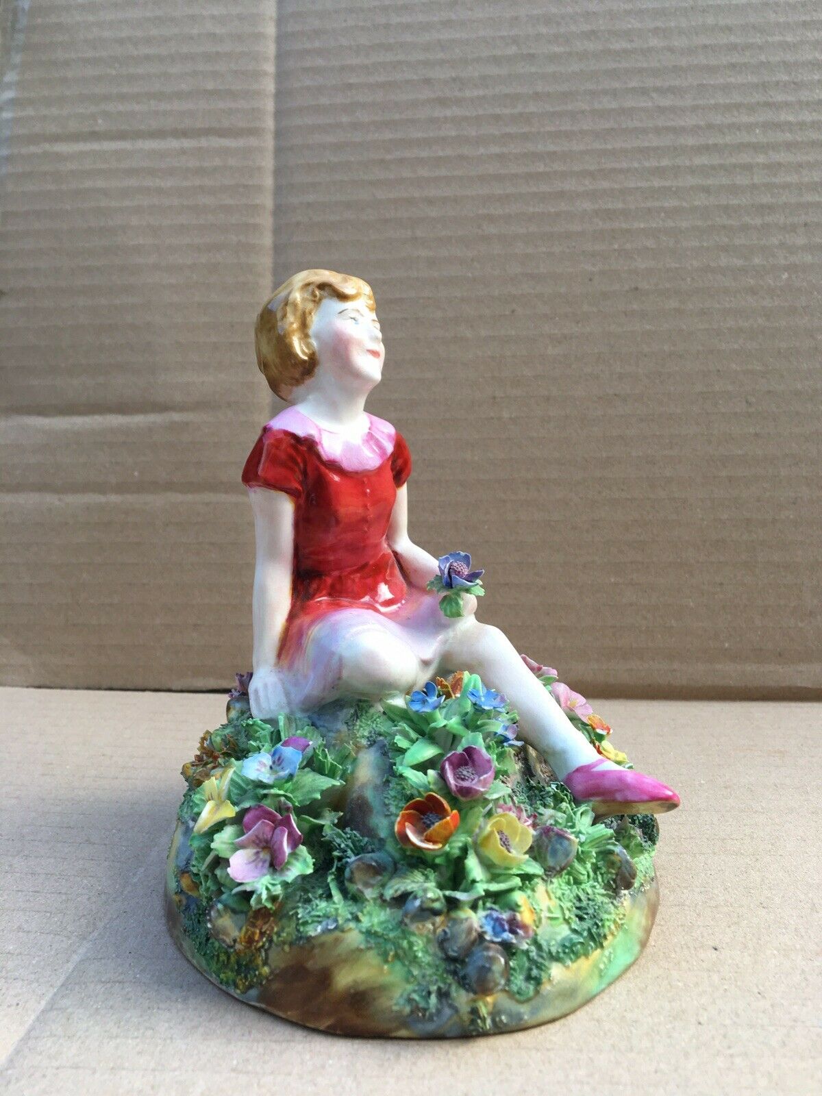 Vintage Crown Staffordshire Lady in Crinoline Figurine