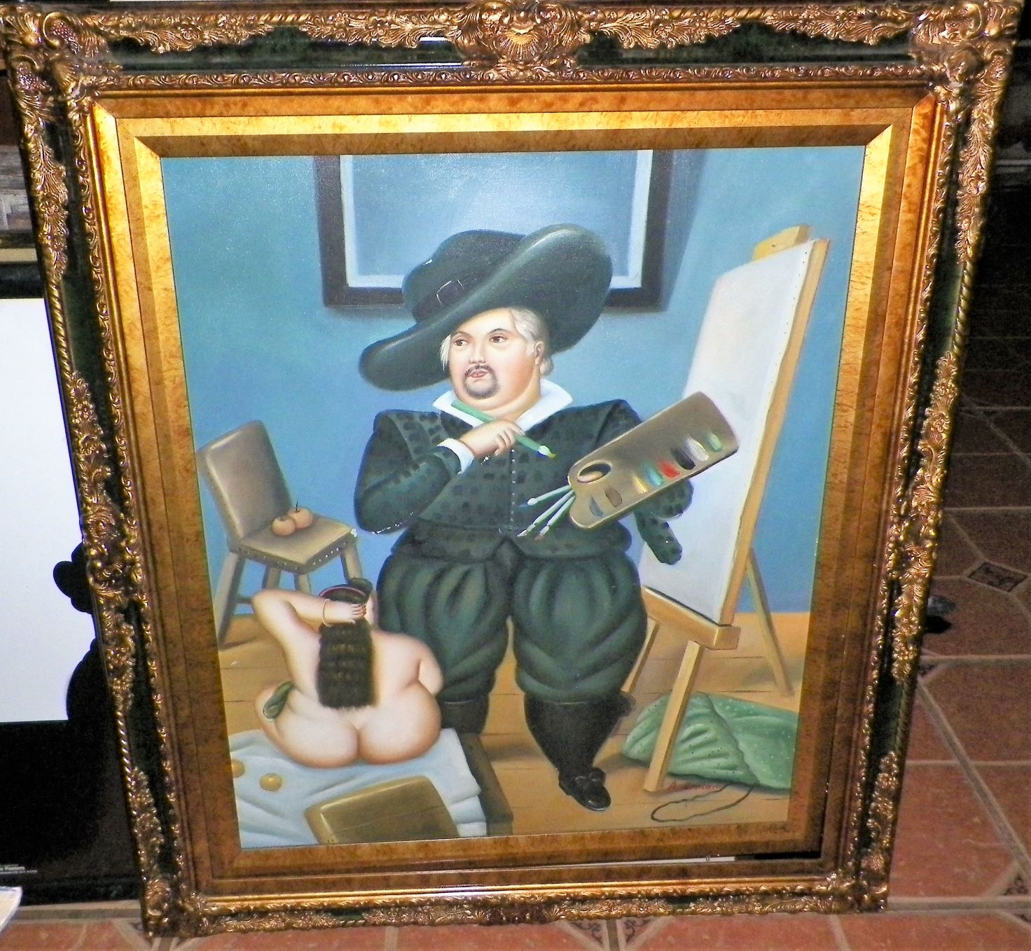 AA ART PAINTING A. ROMAYO COMEDY PAINTING 1AA.JPG