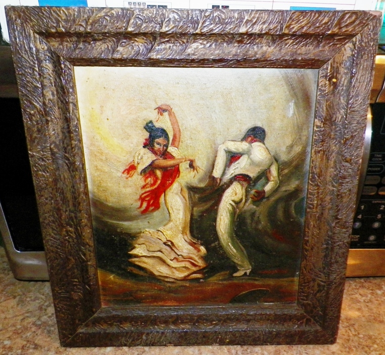 AA EBAY NEW A ART PAINTING 1920s FLAMENCO DANCERS 1AA.jpg