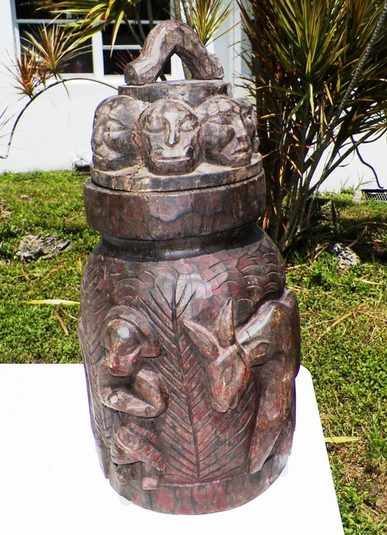 AA EBAY NEW A COLLECTIBLE EBAY CARVED WOOD AFRICAN JUG WITH LID 1A_CA RESIZED.jpg