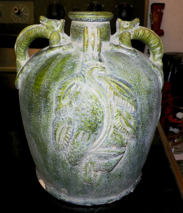 AA EBAY NEW A COLLECTIBLE EBAY EBAY POTTERY DRAGON JUG 1AA.jpg