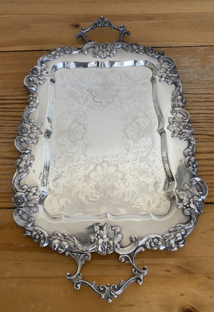 Silverplate Tray | Antiques Board