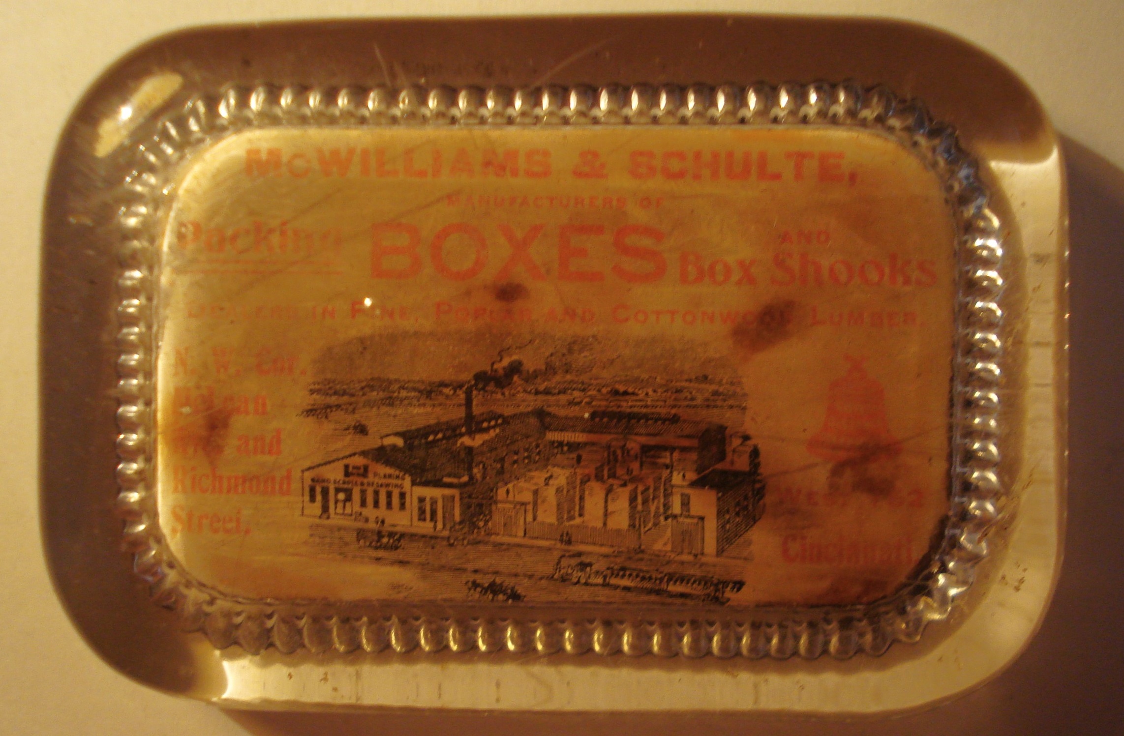 Advertising Paperweight - Mcwilliams & Schulte Boxes Packing Cincinnati Ohio.jpg