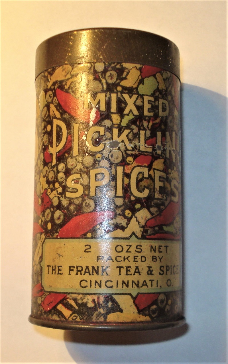 advertising tin mixed pickling spices by the frank tea and spice co cincinnati ohio.jpg