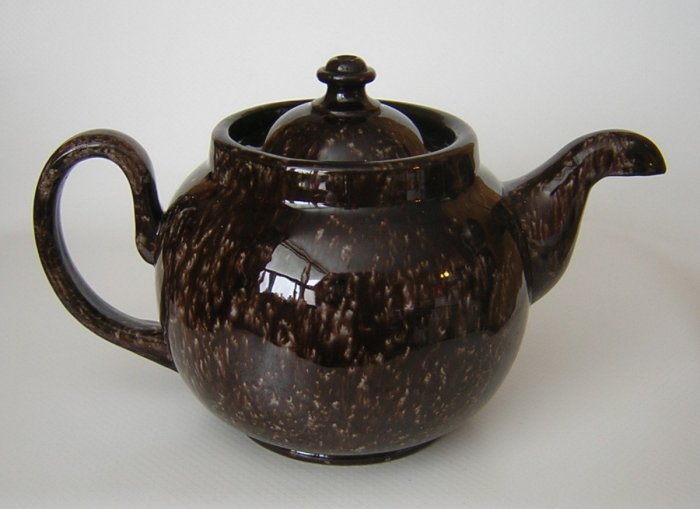 Alcock Bloor Speckled Brown Betty Facet Spout Teapot Tea Pot-a.jpg