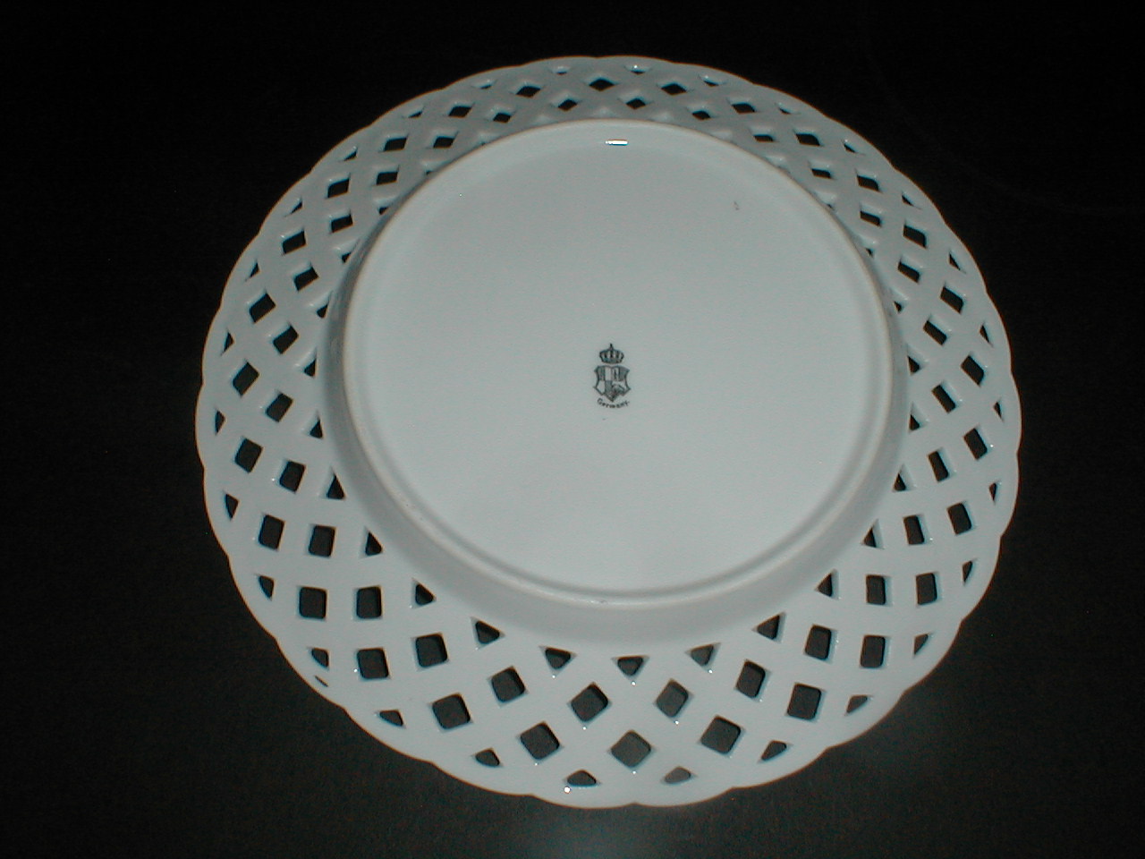 German Porcelain plate w Crown & Shield Mark - Do you recognize ...
