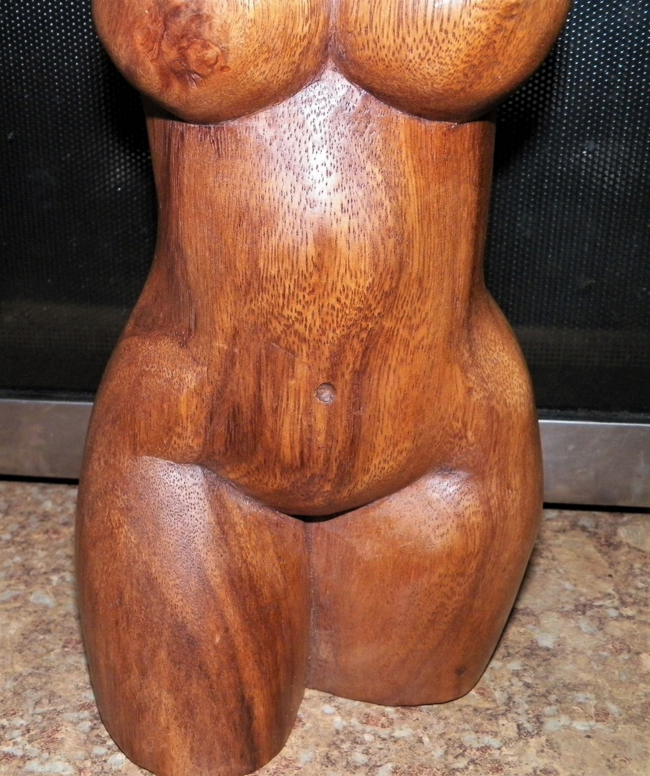 ART CARVING A NUDE TORSO WOOD 1CAA.JPG