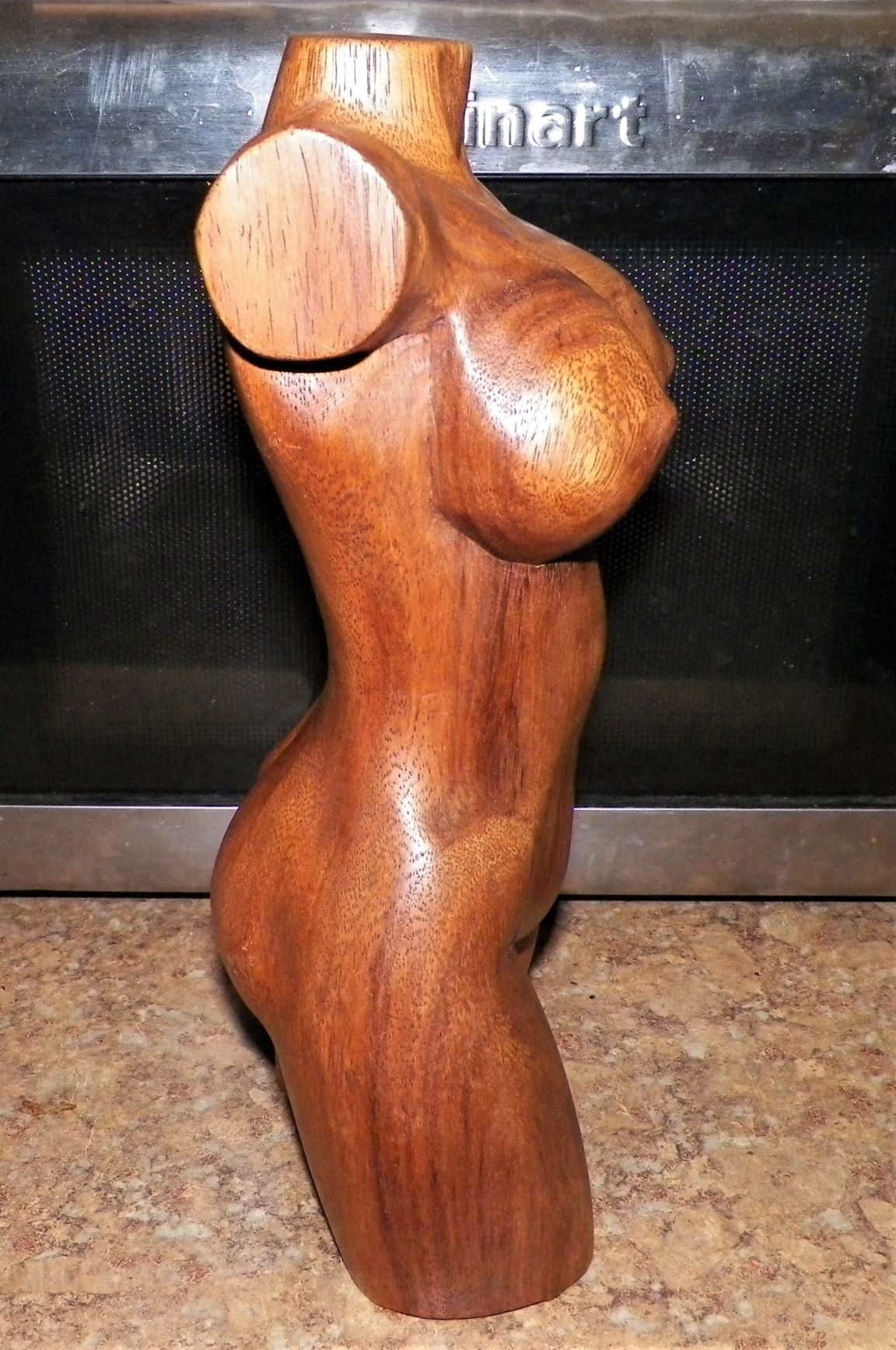 ART CARVING A NUDE TORSO WOOD 2AA.JPG