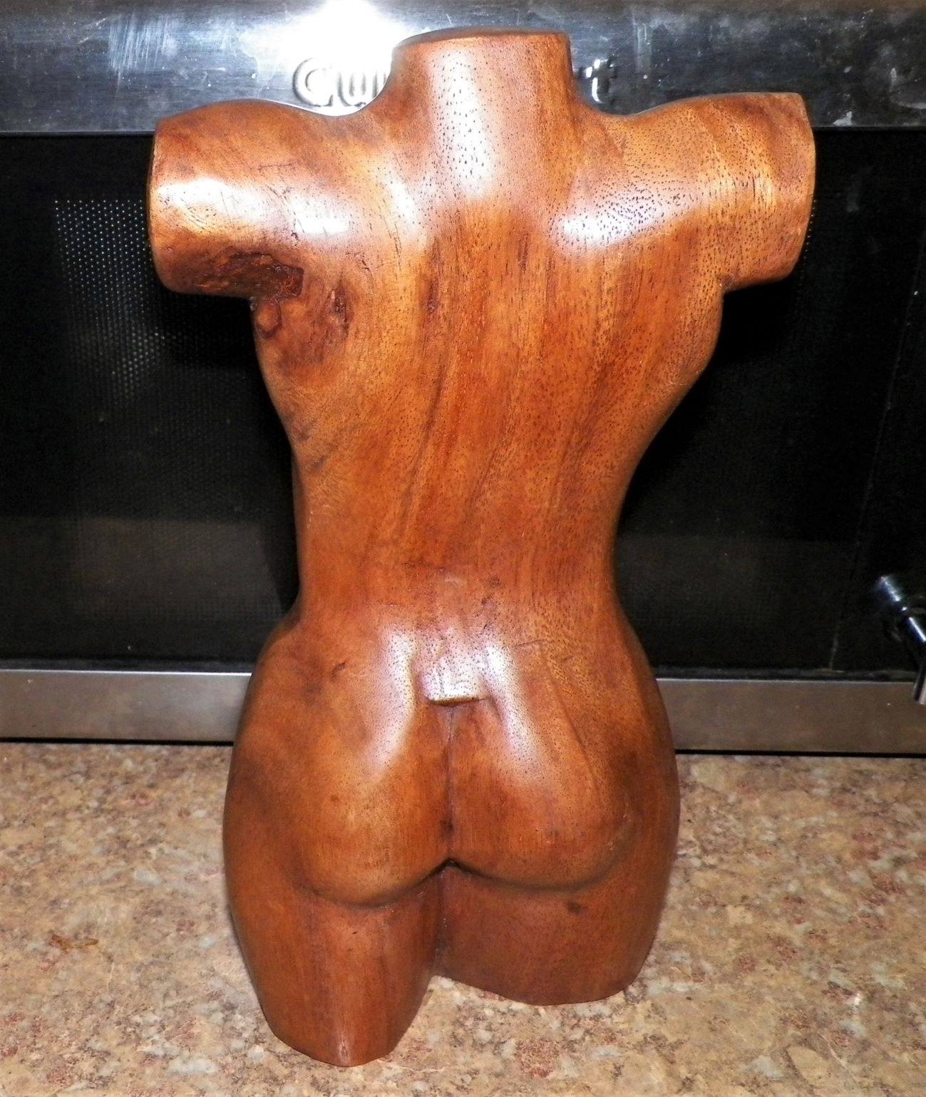 ART CARVING A NUDE TORSO WOOD 3AA.JPG