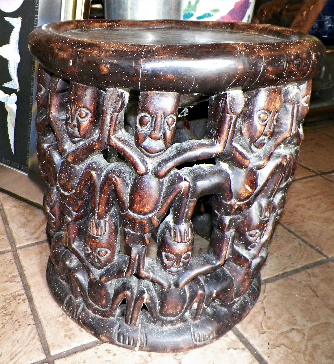 ART CARVING AFRICAN CHIEF FIGURAL SPIDER THRONE STOOL 1A_AA.JPG