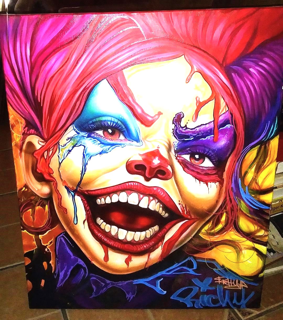 ART PAINTING CLOWN RICKY 1AA.jpg