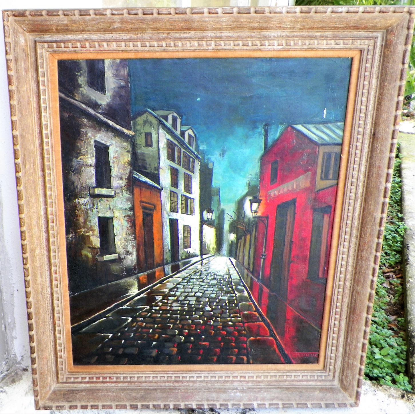 ART PAINTING DARK STREET 1AA.JPG