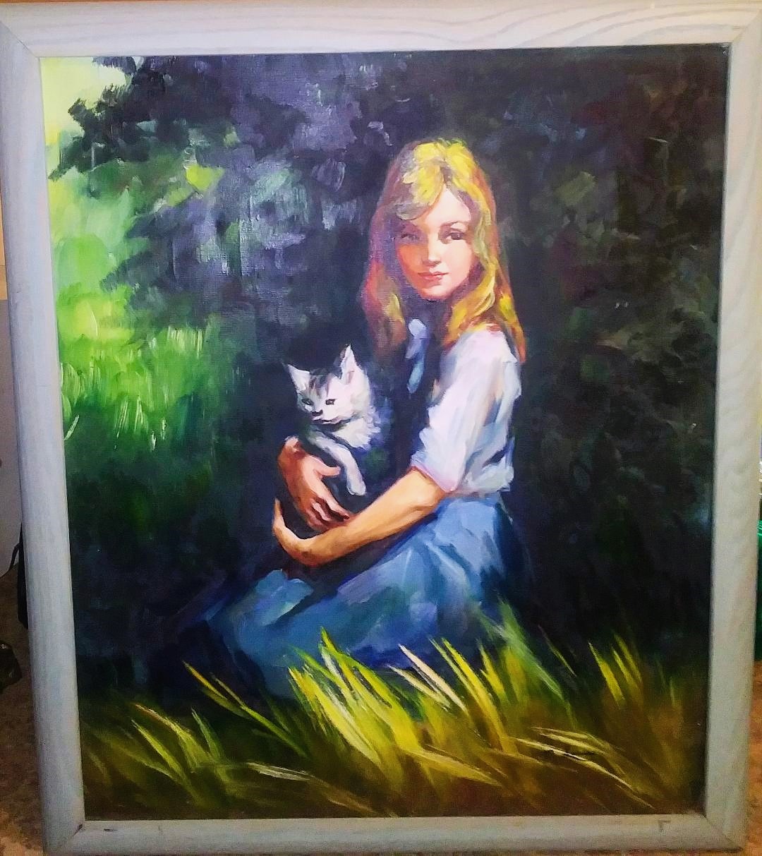 ART PAINTING GIRL WITH CAT 2AA.jpg
