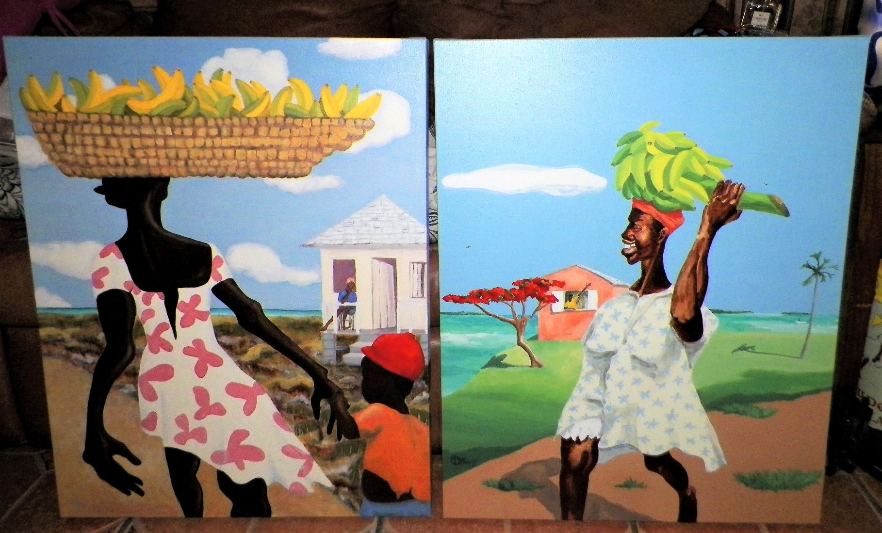 ART PAINTING HAITIAN TIFFANY SURREAL A GROUP 3AA.JPG