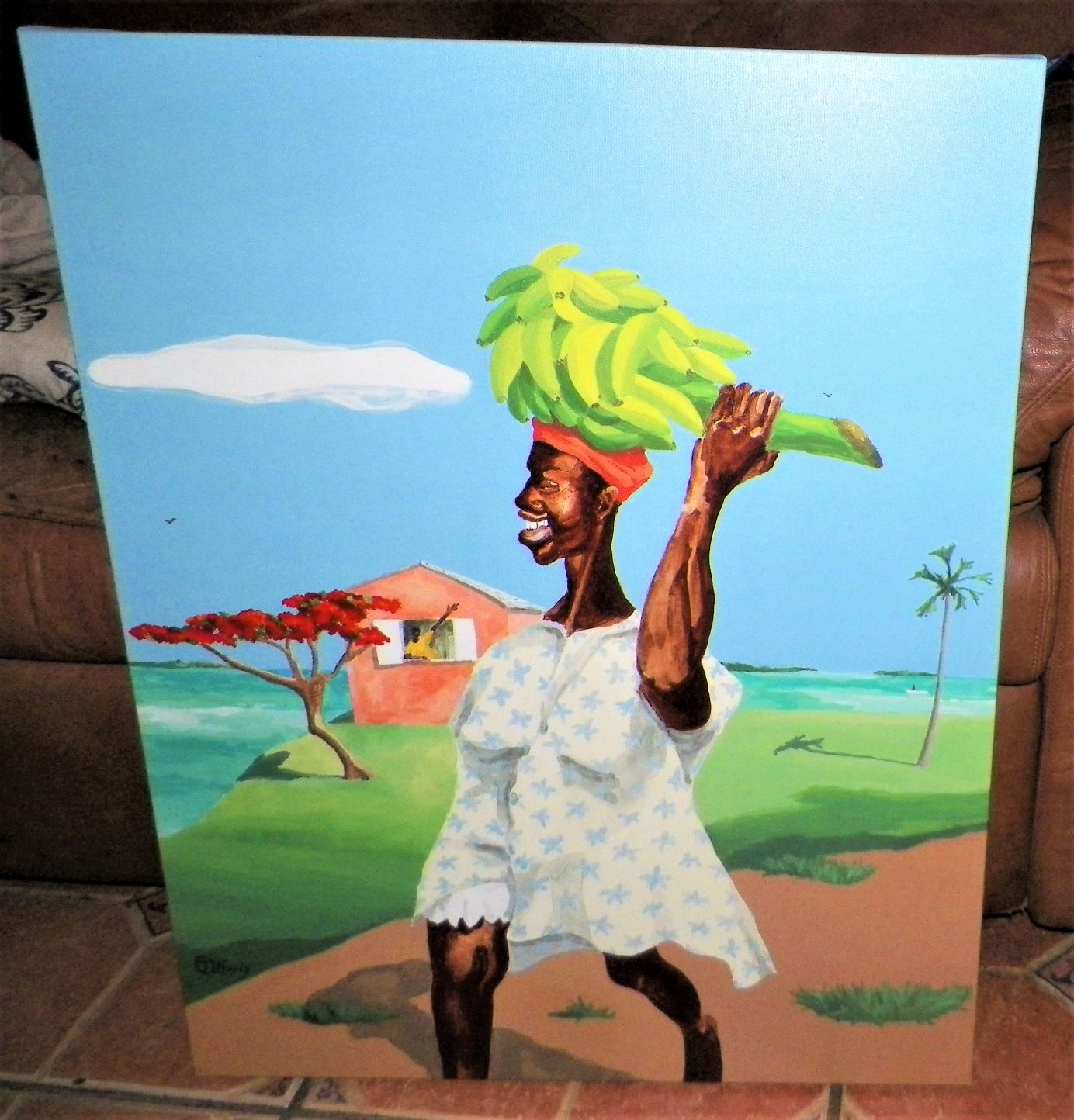 ART PAINTING HAITIAN TIFFANY SURREAL A GROUP 5AA.JPG