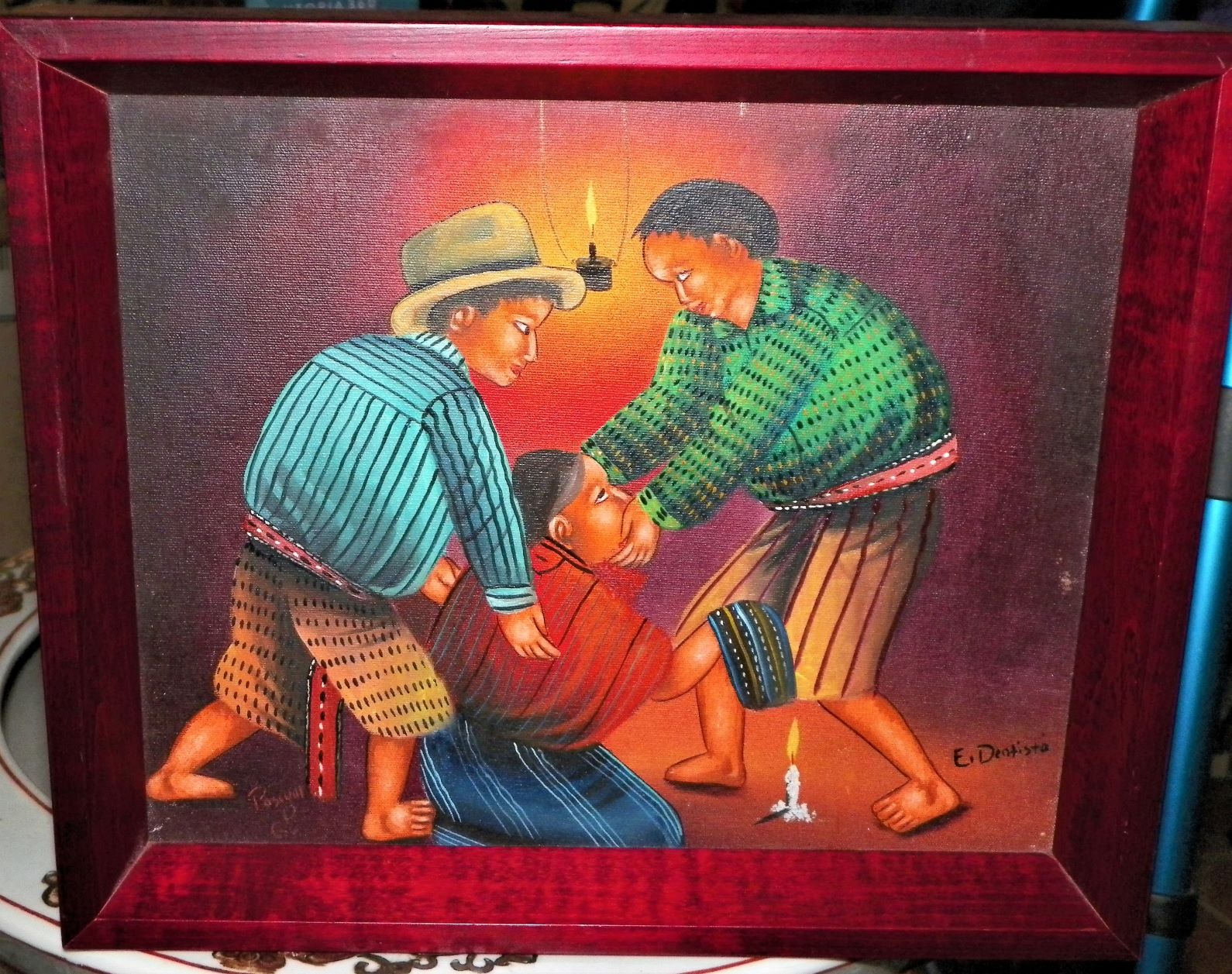 ART PAINTING INDIAN DENTIST PASCUAL DENTIST PAINTING 1AA.JPG