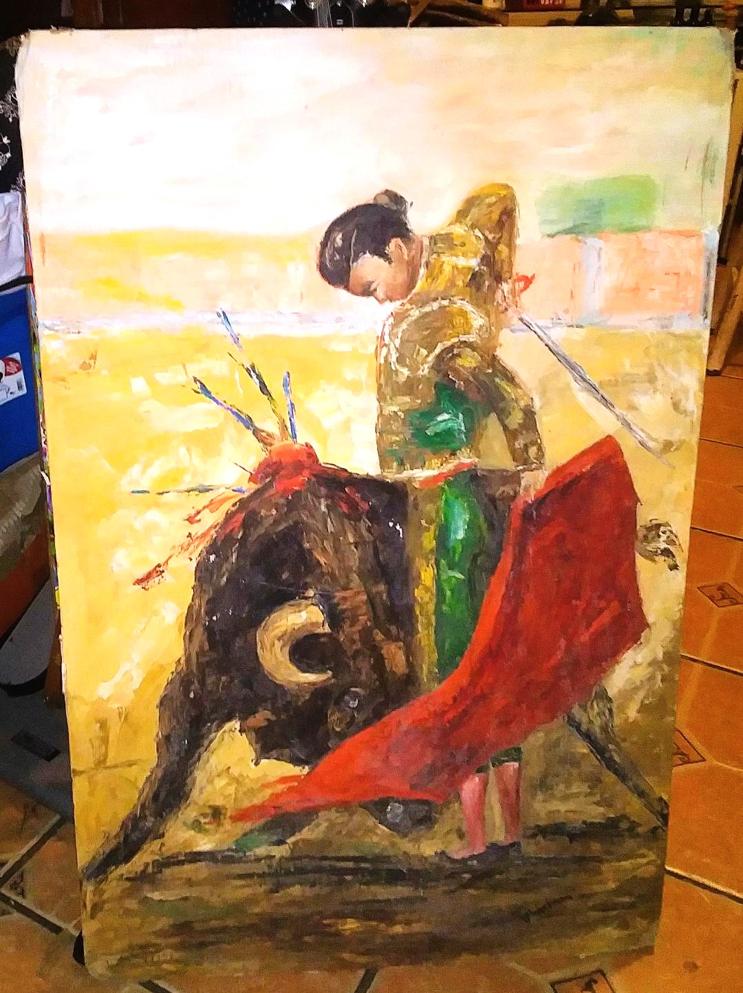 ART PAINTING MATADOR BY WORKMAN 1AA.jpg