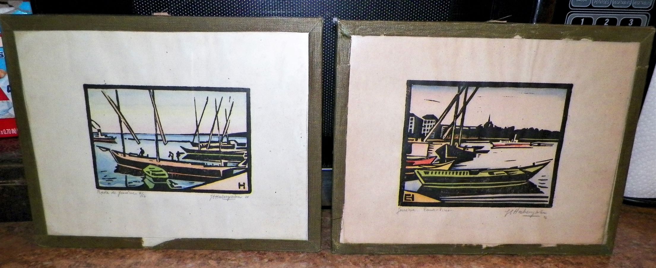 ART PAINTING NAUTICAL SMALL PAIR 1AA.JPG