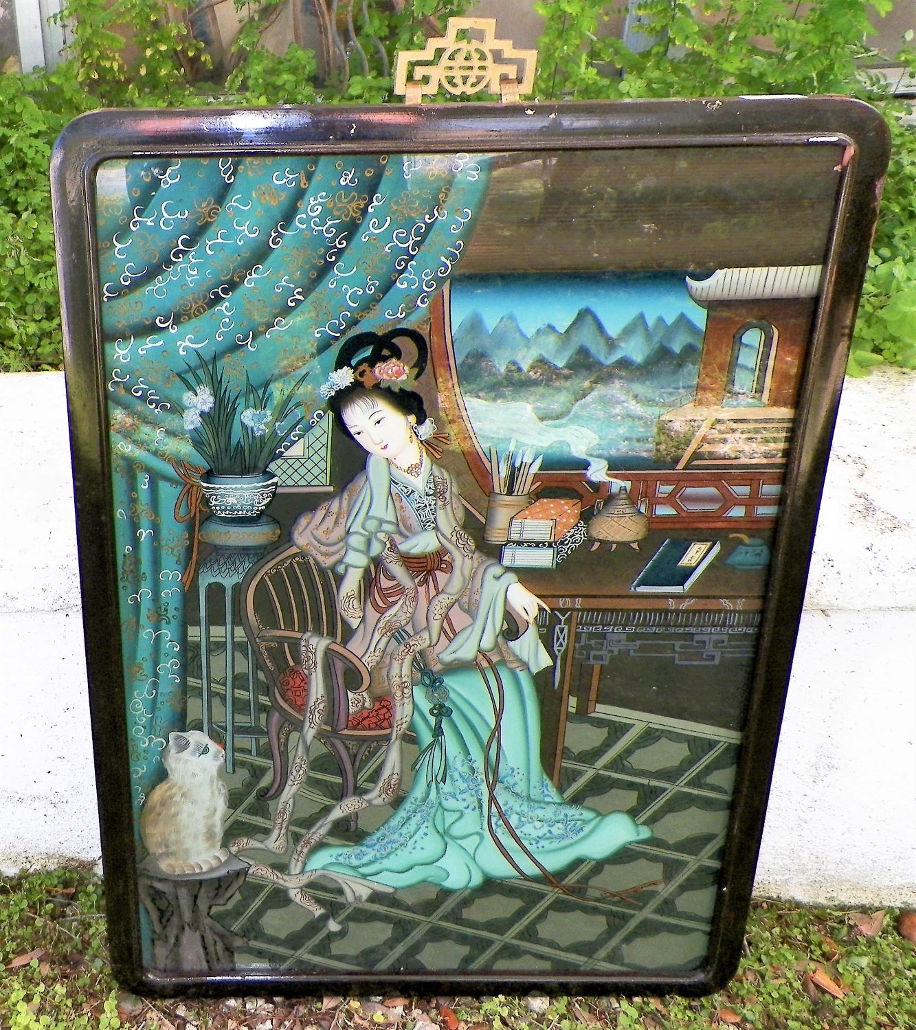 CHINESE REVERSE PAINTED ON GLASS PAINTINGS | Antiques Board