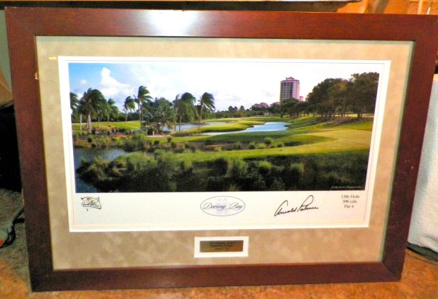 ART PHOTO ARNOLD PALMER GOLF PLAQUE PHOTO AUTOGRAPHED 1AA.JPG