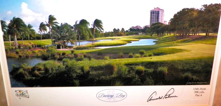 ART PHOTO ARNOLD PALMER GOLF PLAQUE PHOTO AUTOGRAPHED 2AA.JPG