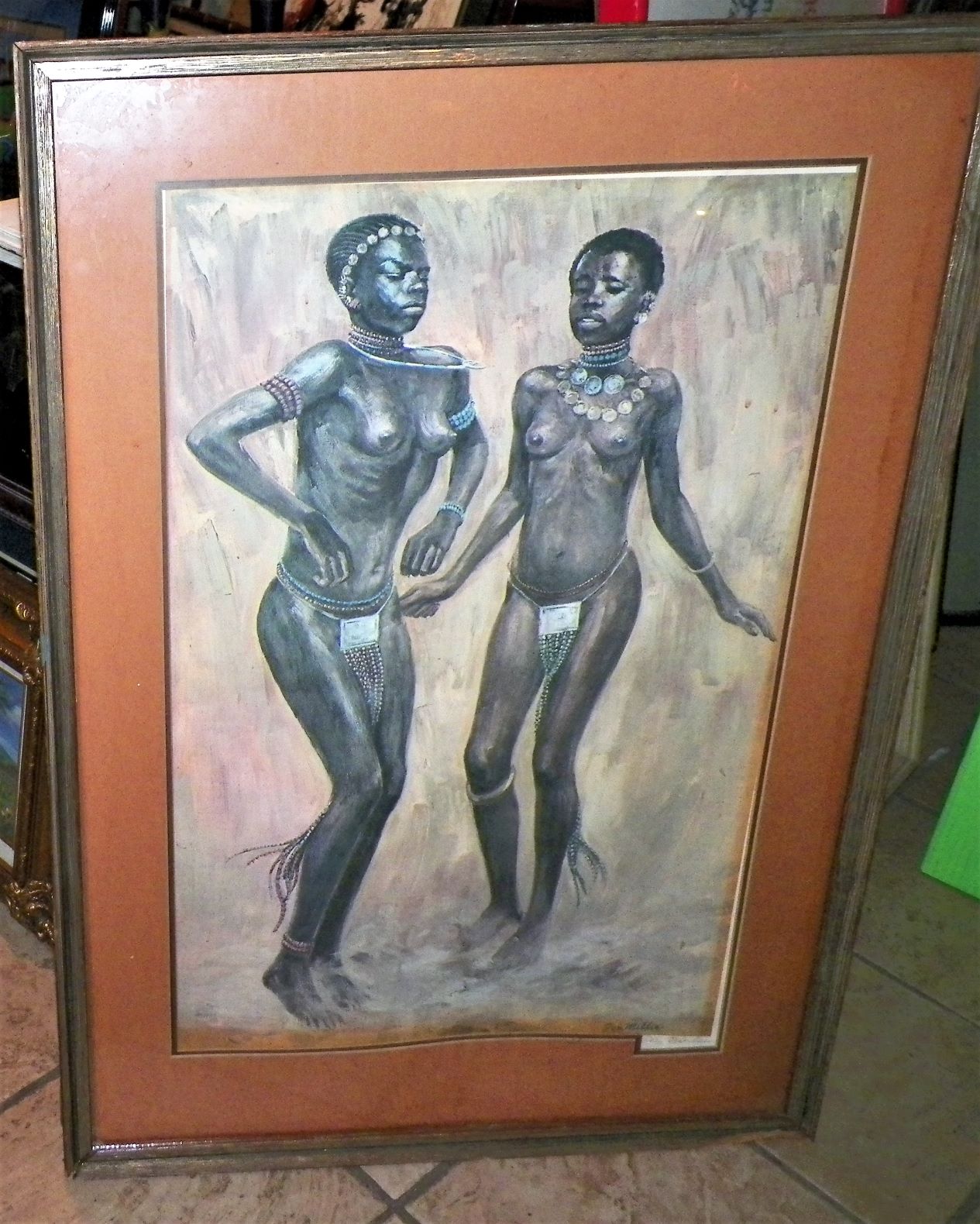 ART PRINT DAN MILLER AFRICAN WOMEN 12aA.JPG