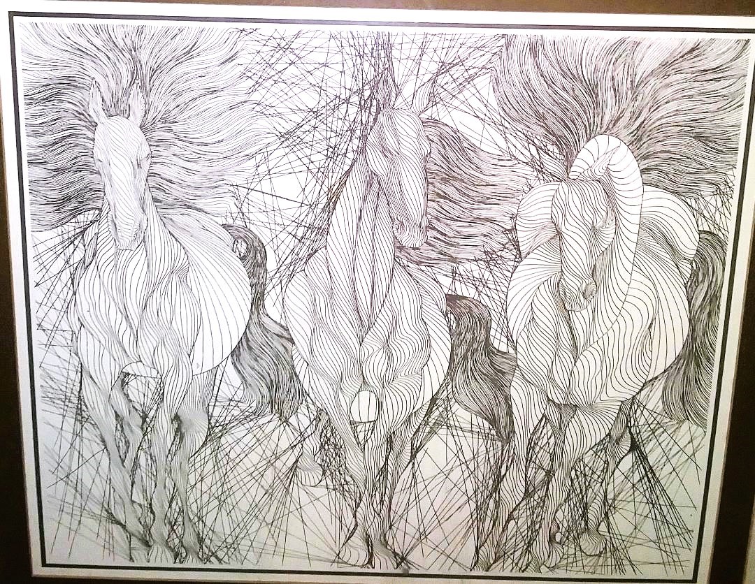 ART PRINT HORSES DRAWN MULTI LINES 3AA.jpg