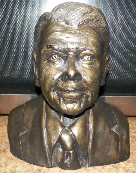 ART STATUE REAGAN GORBECHEV 2 FACE BUST 1AAA.JPG