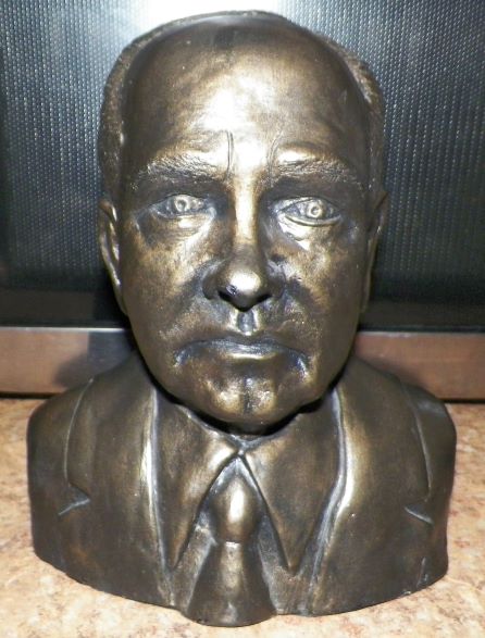 ART STATUE REAGAN GORBECHEV 2 FACE BUST 2AAA.JPG