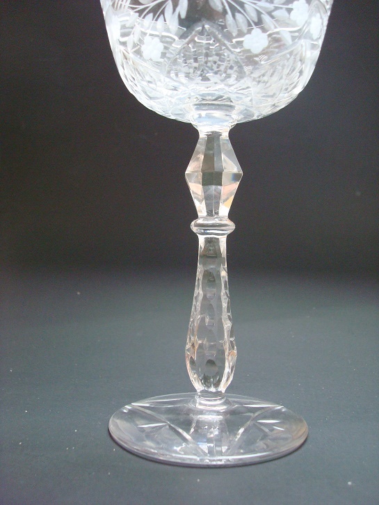 Cut Crystal Stemware Antiques Board