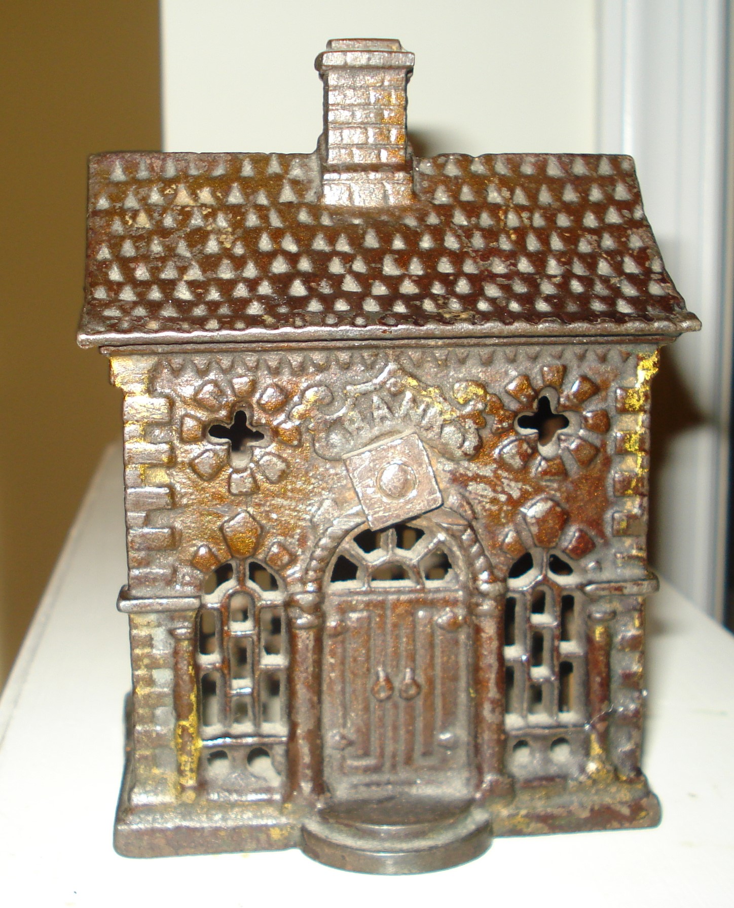 BANK Cast Iron Bank Building Antique.jpg