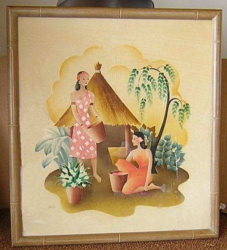 Benjamin Jorj Harris African Woman Original Bamboo Styled Frame.jpg