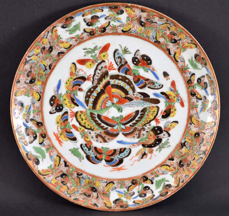 Chinese Butterfly Plate. HOW OLD? | Antiques Board