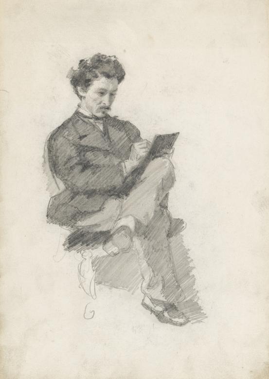 Charles_Keene_Sketching by Whistler.jpg