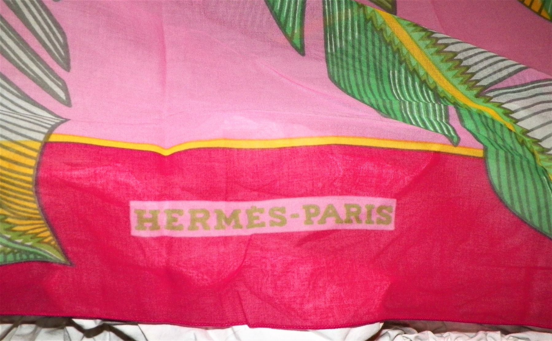 CLOTHES SCARF HERMES BIG LARGE 5ft SHAWL SCARF 3AAZZ.jpg