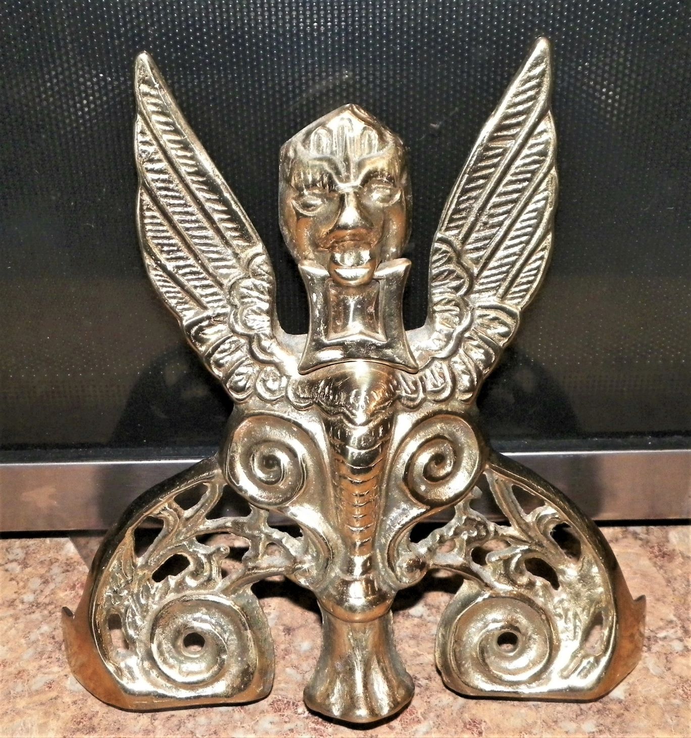 COLLECTIBLE DOOR KNOCKER HINDU ELEPHANT 1AA.JPG