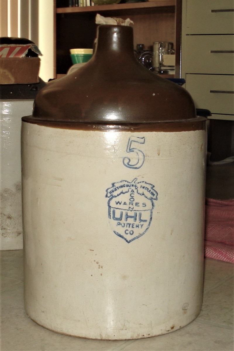 Crock 5 Gallon Uhl Pottery Stoneware Jug.jpg