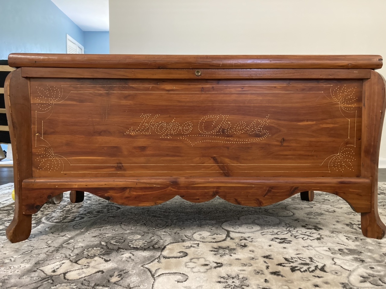 Vintage cedar store dresser