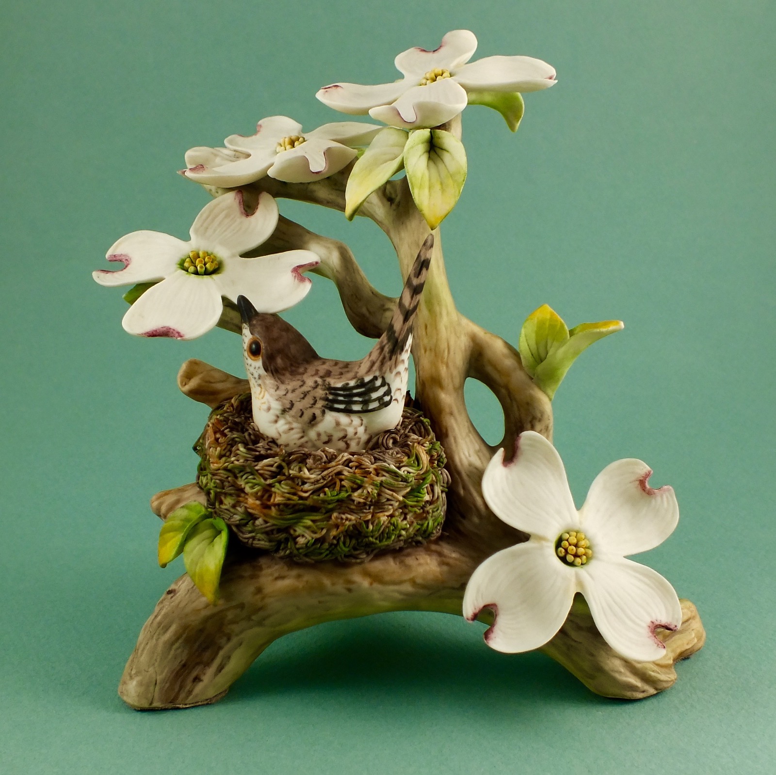 tropical bird figurines