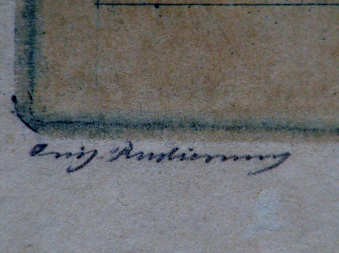 Signature On Old Etching | Antiques Board