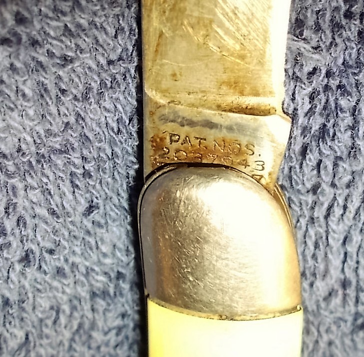 Pocket Knife: Hammer Brand Pat. Nos. 2037943/2170537