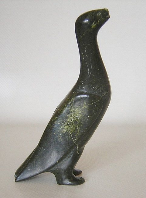 Inuit Snow Goose Carved Soapstone Figure | Antiques Board